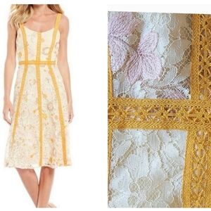 NWT-$298 DRESS THE POPULATION Carmen Floral Lace Dress - M